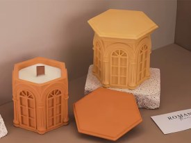 Molde silicona casa romana